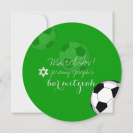 Convite PixDezines Soccer Mitzvah/cor DIY
