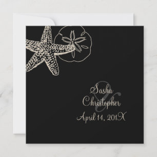 Convite PixDezines Starfish/Convites para Casamento de Pra