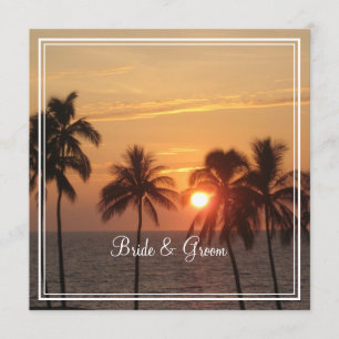 Convite PixDezines Sunset em Mauna Kea Beach/Orange Glow