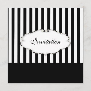 Convite PixDezines Tabelas simples pretas + brancas/zebra