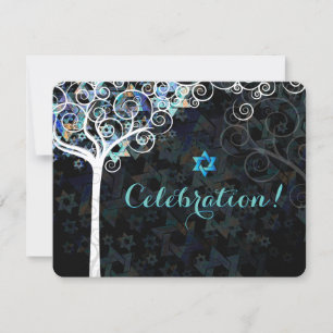 Convite PixDezines Tree of Life Bat Mitzvah/recepção