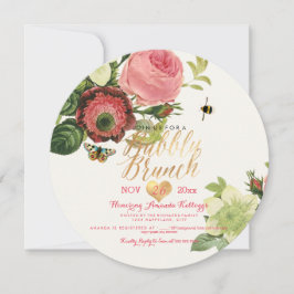 Convite PixDezines Vintage Brunch+Borracha