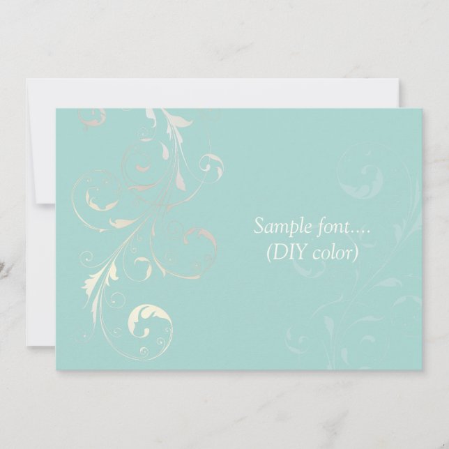 Convite Píxeis de filigrana PixDezines/cores escuras, azul (Frente)