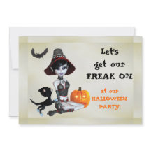 Pixie Witch Freak No Festa De Halloween