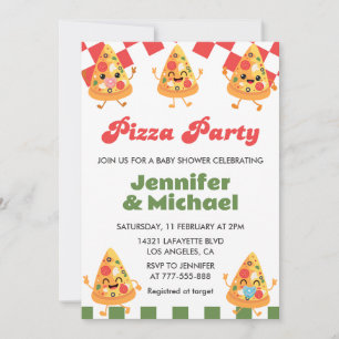 Convite Pizza Baby Shower Invents Pizza Party Pacifier
