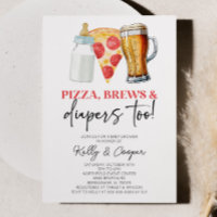 Pizza Brews e Fraldas também! Chá de fraldas