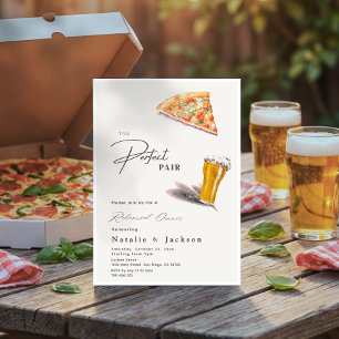 Convite Pizza & Brews O Par Perfeito Jantar de Ensaios
