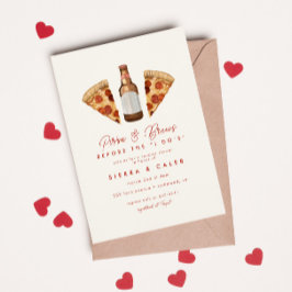 Convite Pizza & Cerveja Casais Casuais Chá de panela de Ca