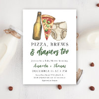 Pizza, Cervejas e Fraldas também - Chá de Bebê