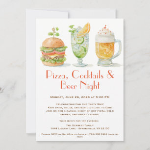 Convite Pizza, Coquetéis & Cerveja – Festa do Dia dos Pais