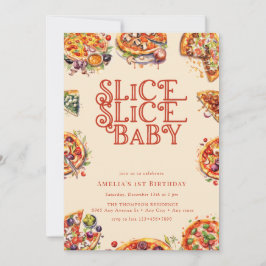 Convite Pizza | Fatia | PRIMEIROS ANIVERSARIOS