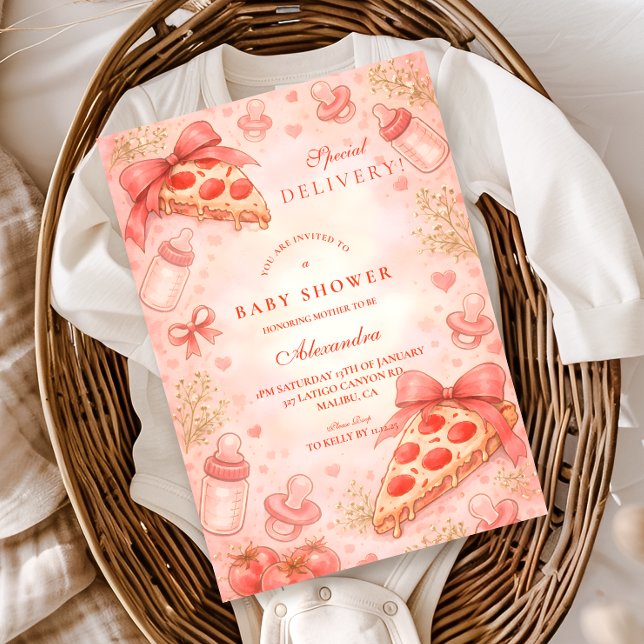 Convite Pizza Night Baby Shower (Criador carregado)