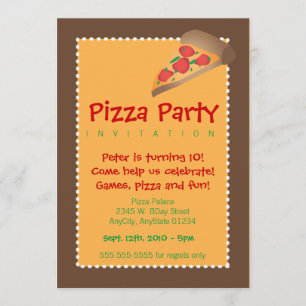 Convite Pizza Party