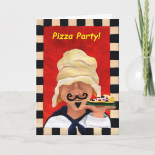 Convite Pizza Party Invitation