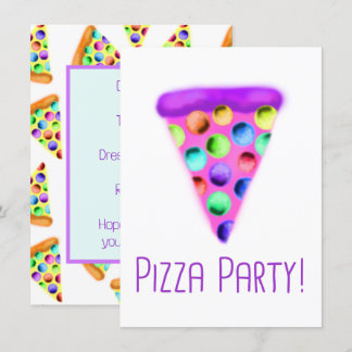 Convite Pizza Party (Roxo)