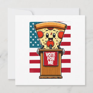 Convite pizza patriótica vote em mim
