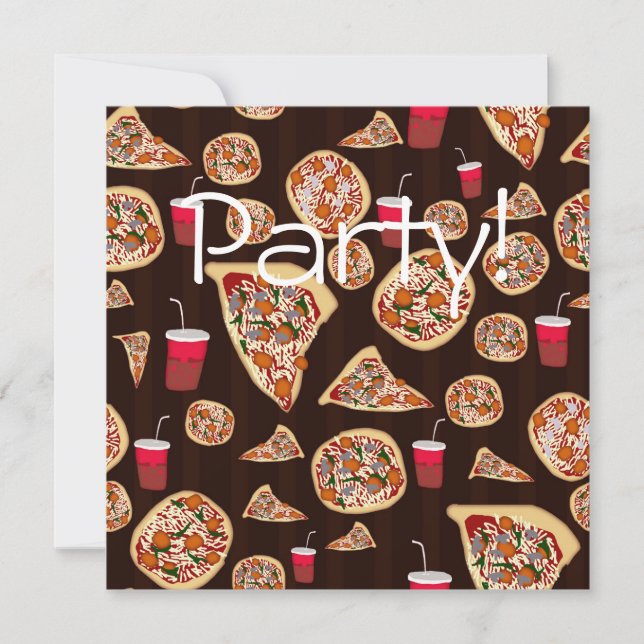Convite Pizza Pattern (Frente)