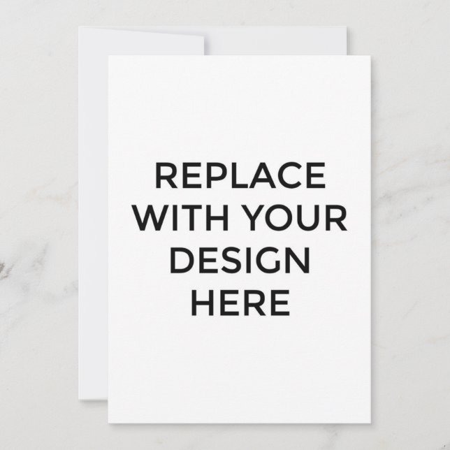 Convite Placa 5x7" com impressão Design traseira (Frente)