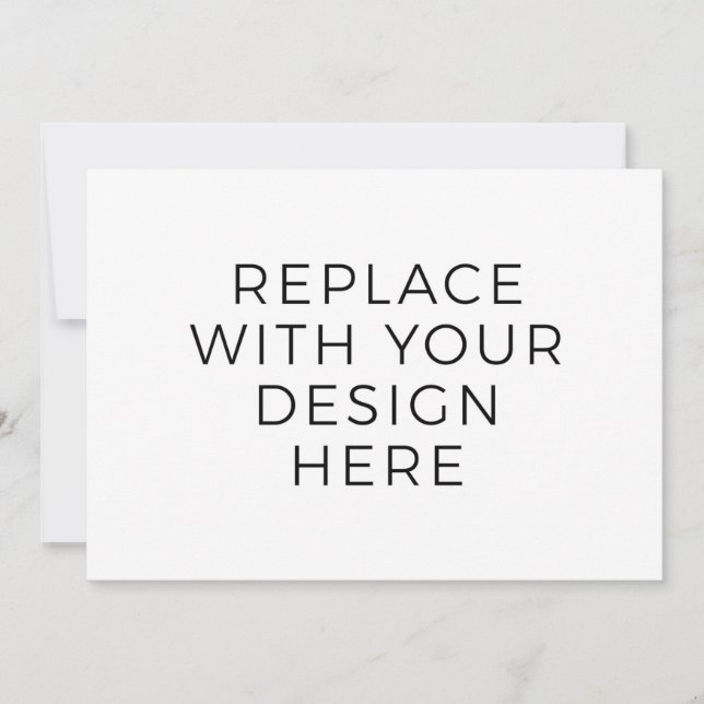 Convite Placa 7x5" com impressão Design traseira (Frente)