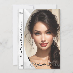 Convite Placa Autografada de Sash Pageant do Marble Ice