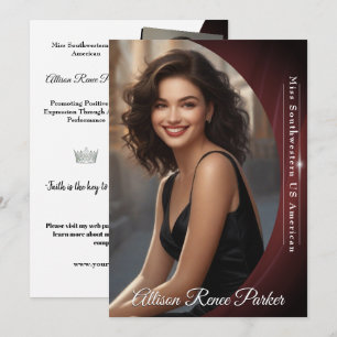 Convite Placa Autográfica Sangria Shine para Pageants