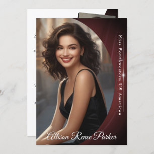 Convite Placa Autográfica Sangria Shine para Pageants