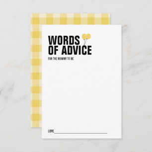 Convite Placa Avançada para Mamãe de Balão Amarelo