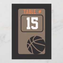 Convite Placa Bar de Mesa BASKETBALL Mitzvah
