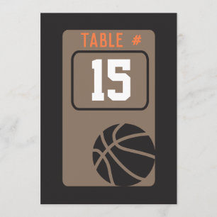 Convite Placa Bar de Mesa BASKETBALL Mitzvah