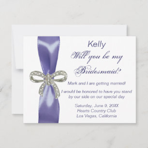 Convite Placa Bridesmaid do Arco Veri Peri Diamond