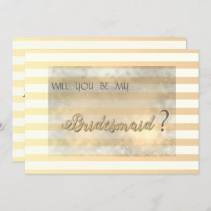 Convite Placa Bridesmaid (Flores de Ponta) Trituradas Mode