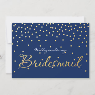 Convite Placa BRIDESMAID para pontos de Confetti com Folha