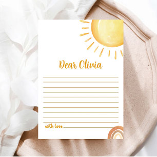 Convite Placa Cápsula Horária do primeiro aniversario Suns