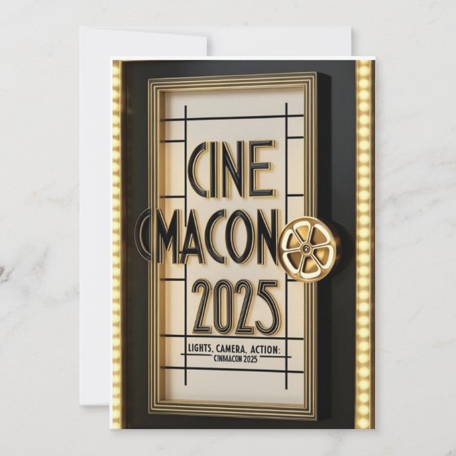 Convite Placa CinemaCon 2025 (Frente)