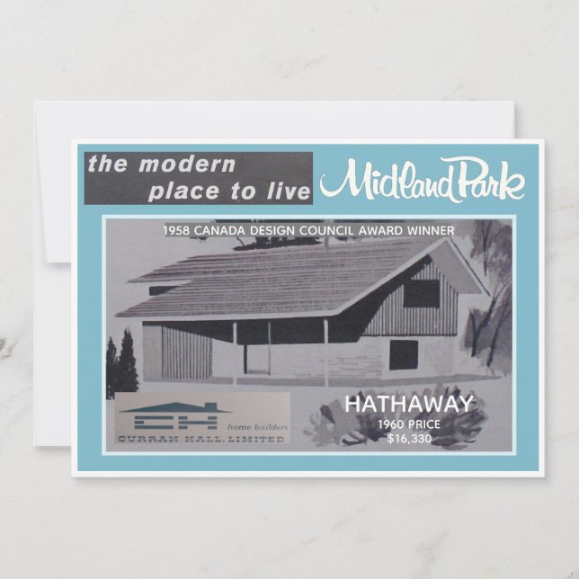 Convite Placa Coletiva Modelo da Casa de Parque Midland (Frente)