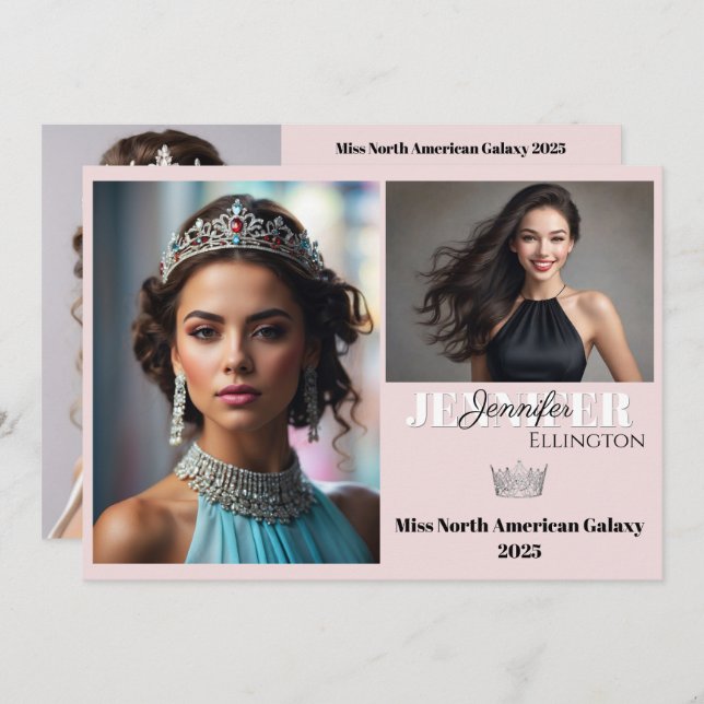 Convite Placa Comp Autografada do Pageant Essentials (Frente/Verso)