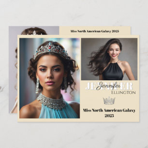 Convite Placa Comp Autografada do Pageant Essentials