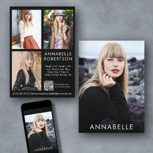 Convite Placa Comp de Código QR do Modelo de Foto Moderno