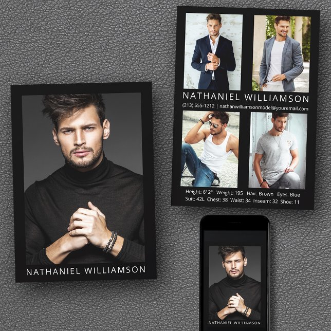 Convite Placa Comp Fotográfica Modern Pro Modelo 5 (Customize to change background color, text size or text style. Available for prints and download.)