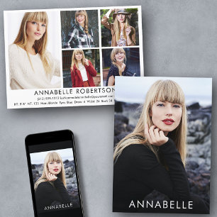 Convite Placa Comp Modelo de Modelagem de Moda Moderna 6 F