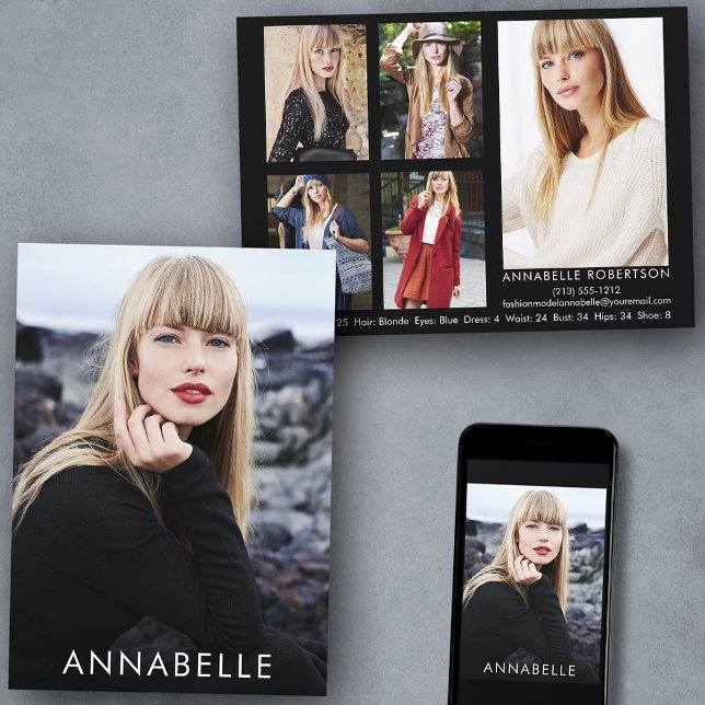 Convite Placa Comp Modelo Moderno de Fotografia 6 Modelage (Customize to change background color, text size or text style. Available for prints and download.)