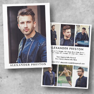 Convite Placa compacta modelo ator Placa Zed 7 Foto 5.5x7.