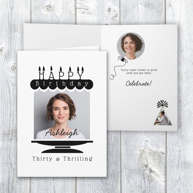 Convite Placa de aniversário de 30 anos de Fotografia (Criador carregado)