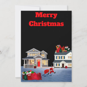 Convite Placa de árvore de Natal feliz