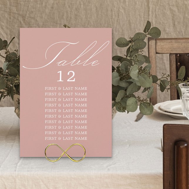 Convite Placa de assentamento de Mesa Dourada para Rosa de (Criador carregado)