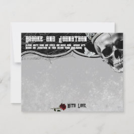 Convite Placa de assistência 4.25x5.5 Assombrando prados A