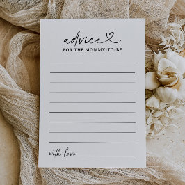 Convite Placa de Aviso do Chá de fraldas de Script Moderno