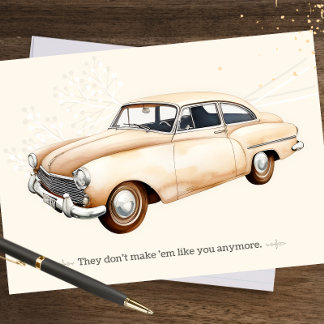 Convite Placa de carro de Dia de os pais feliz