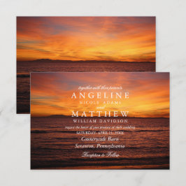 Convite Placa de Casamento Solar da Areia Tropical Moderna