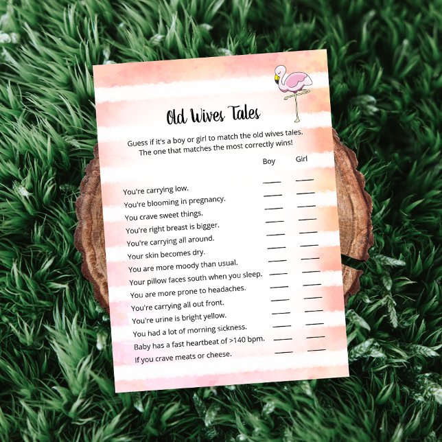 Convite Placa de Chá de Esposas Velhas de Esposas Flamingo (Criador carregado)